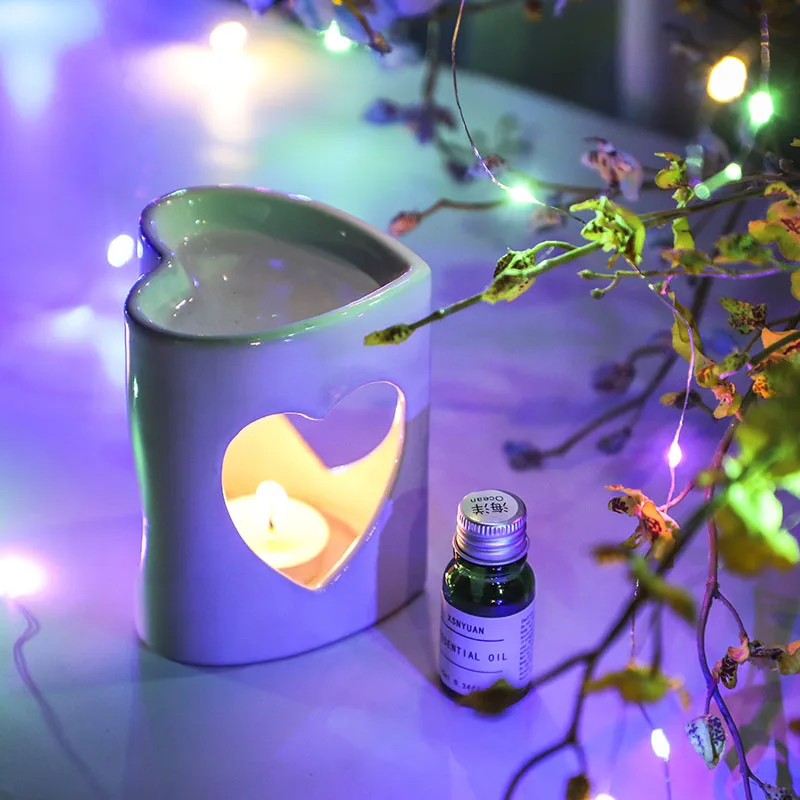 Heart tea light  Essential Oil Burner, Fragrance Warmer Aromatherapy Wax Candle Warmer Diffuser Aromatherapy Stove