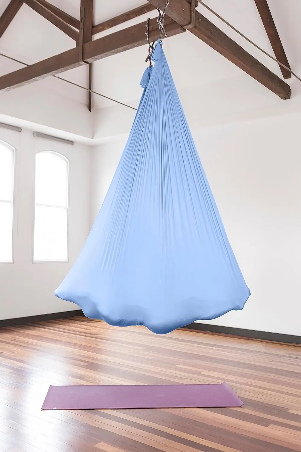 JIKE Aerial Yoga Swing комплект гамака для улучшения инверсии йоги гибкости прочности сердцевины светло-синего цвета