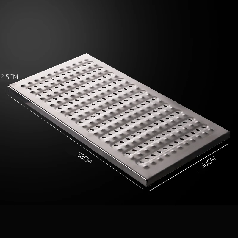 Factory Custom Coverplate of Trench Kitchen Sewer Cover Anti-Slip  201/304 Stainless Steel Anti-Slip Trench Cover