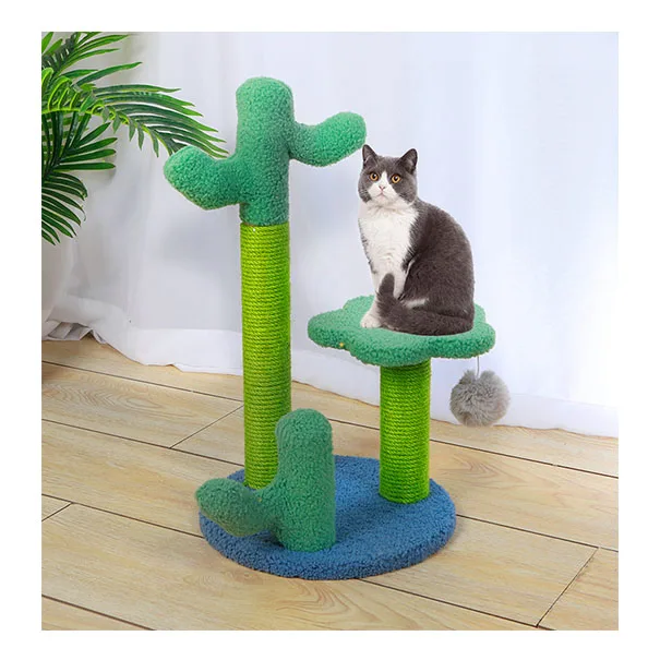 Factory Wholesale Top Pet Furniture House Products Scratching Post cat tree Pink Cat Tree Tower to Ceiling