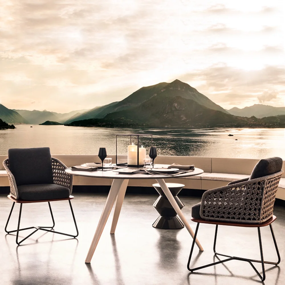 Luxury Outdoor Handmade Woven Rope Chair Garden Furniture Outdoor