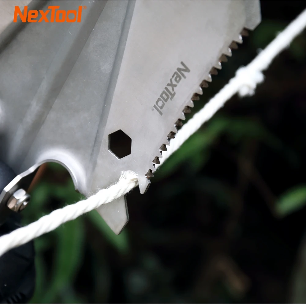 
Nextool Frigate 14-in-1 Camping Shovel Screwdriver Whistle Compass Hammer Multifunctional Emergency Survival Tools Kit 