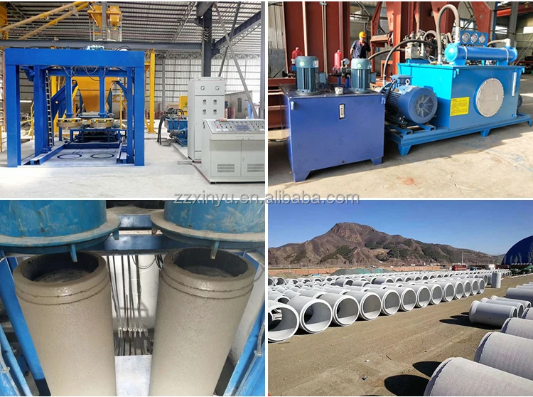 Precast RCC reinforced vertical vibration casting concrete pipe making machine