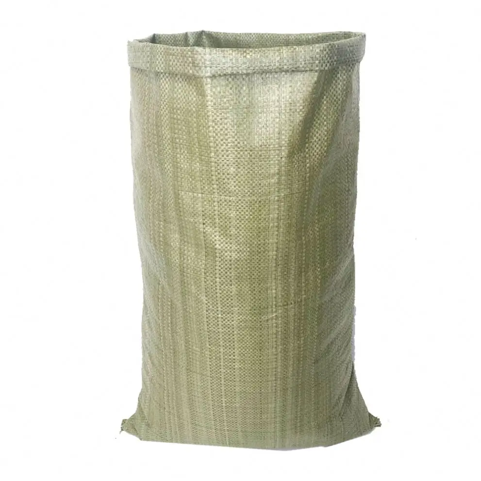 Polypropylene Packaging 25kg 50kg 100kg Plain Sack PP Woven Fabric Grain Maize Soybean Peanut Salt