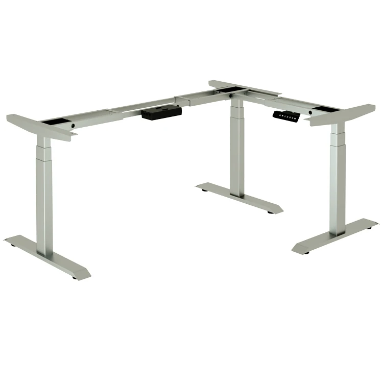 l shaped height adjustable l shape desk