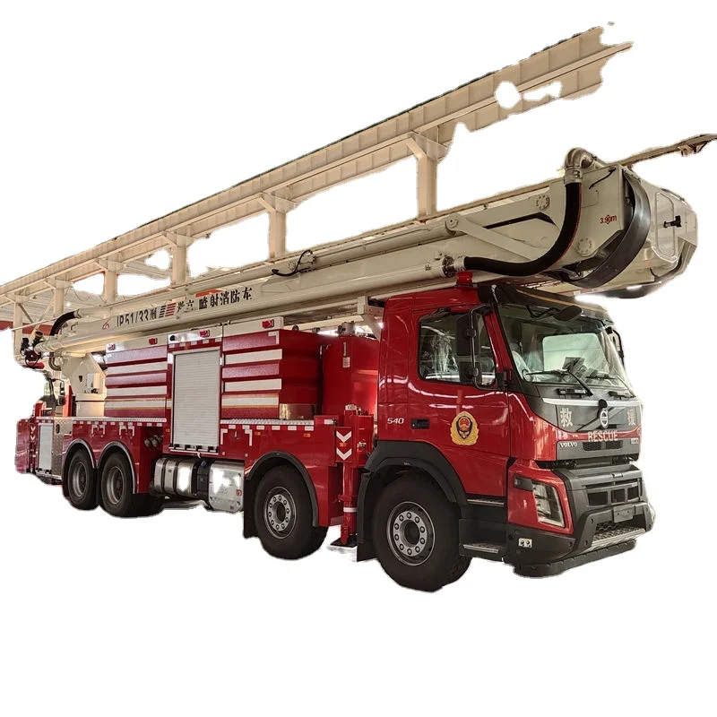 China CIMC insanely good quality water tower fire fighting trucks on sale