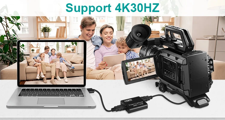 Video Capture Card HDMI  input USB output  Live Streaming USB 3.0 4K30Hz 1080p30Hz Video Capture Card
