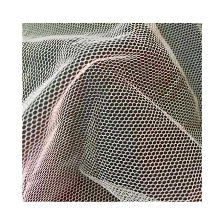 Breathable Soft 100% Polyester Mosquito Net Fabric Multicolor Mesh Fabric