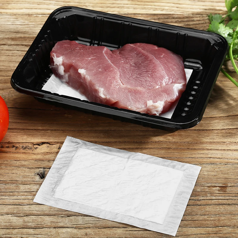 Factory price and high quality meat packaging absorbent pad with SAP for fresh fruit vegetable meat seafood