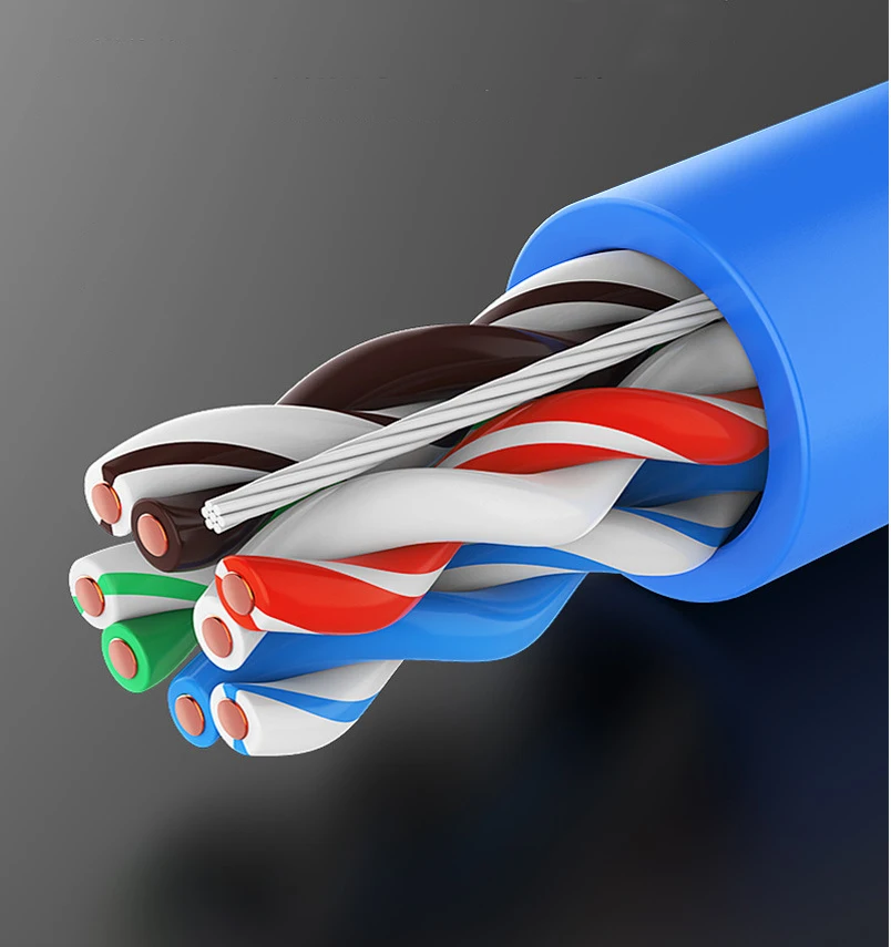 Indoor UTP CAT5 CAT5e communication cables 4 pair twisted network 24AWG 1000ft unshielded lan cable