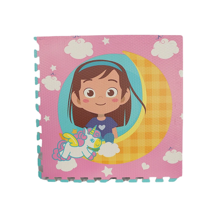 Custom Soft Puzzle Play Mat Developing Carpets Kid Rugs Children Colorful Cartoon Pattern Carpets