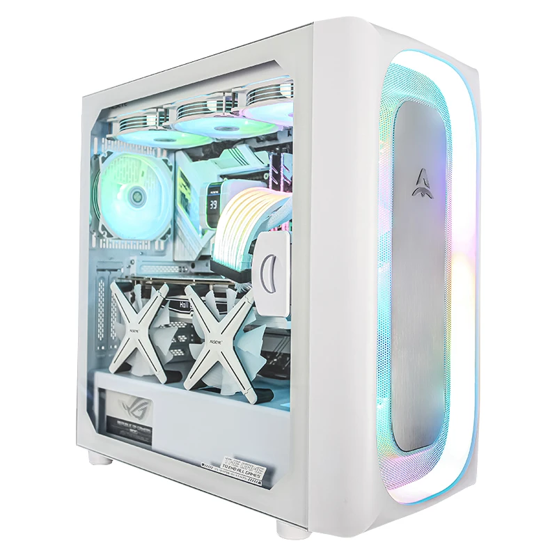 ALSEYE pc case gaming computer cases & towers with cooler fan rgb