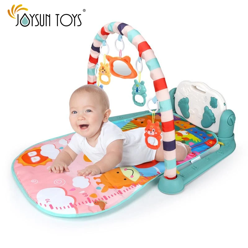 Baby Music Play Mats Piano Gym Newborn Toys Infant Playmat Learning Education Toys 0 12 Months Tummy Time Crawling Mat Carpet