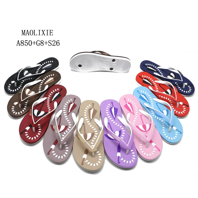 China supplier flat comfort flip flops bedroom slippers outdoor beach latest ladies chappal