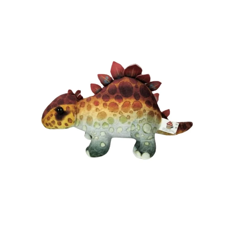 Wholesale high quality Lifelike dinosaur stuffed animal toy custom made realistic  little colorful plush toy for kids