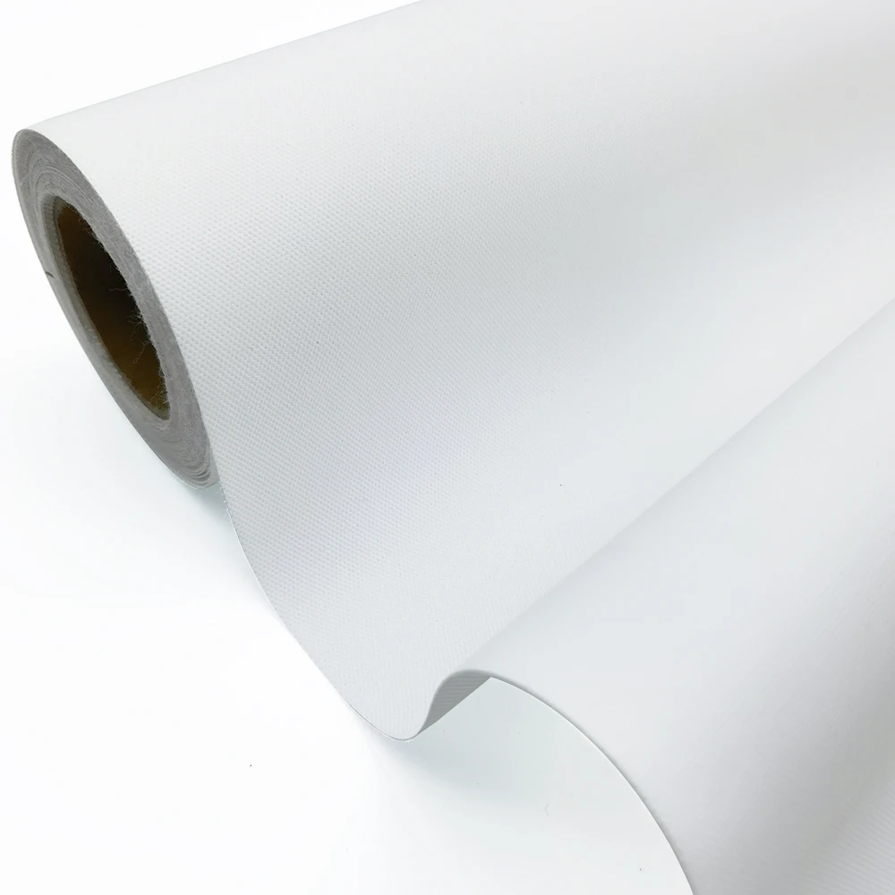 280gsm 6*6 Water Based Ink Polyester Matte Finished Waterproof Art Fabric White  Canvas Roll for Inkjet Digital Printing