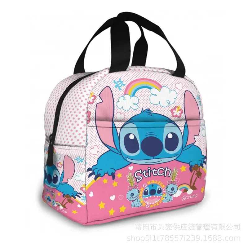 Made in China Stitch Mickey Aluminum Film Preservation Insulation Bag Portable Zipper Storage Bag Waterproof Lunch Food Box