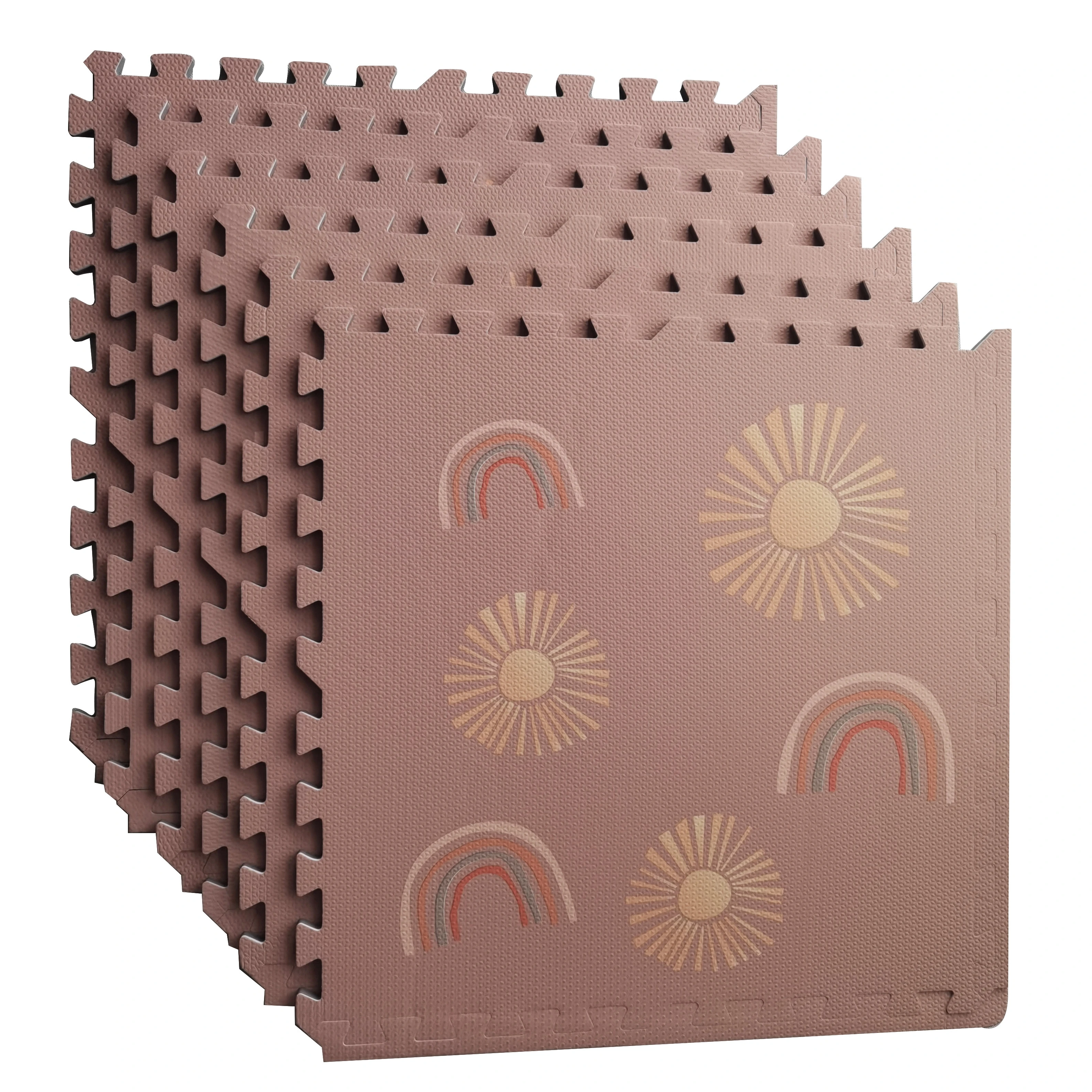 2024 Rainbow New Design Extra Large Plastic Non-Toxic Interlocking Foam Play Puzzle Mat Soft Baby Floor Mat for Infant