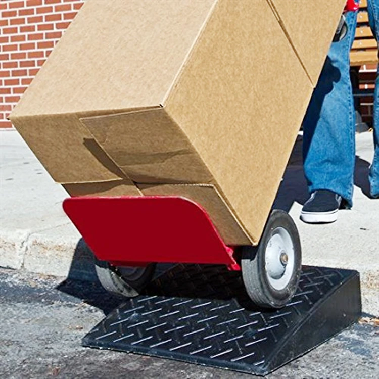 Good Load capacity Rubber fixed installation curb ramp for car or motorcycle