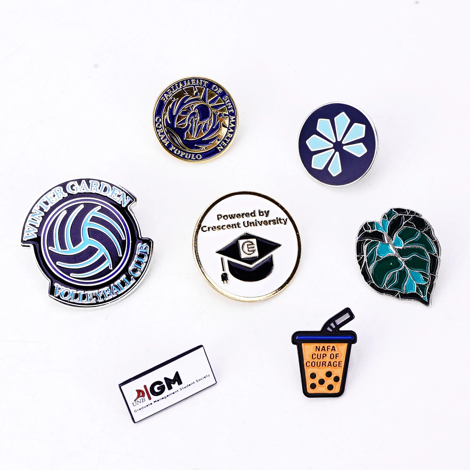No Minimum Metal Badge Manufacturing Metal Hard Enamel Pin Factory Custom Clothing Decoration Magnetic Enamel Badge Pin