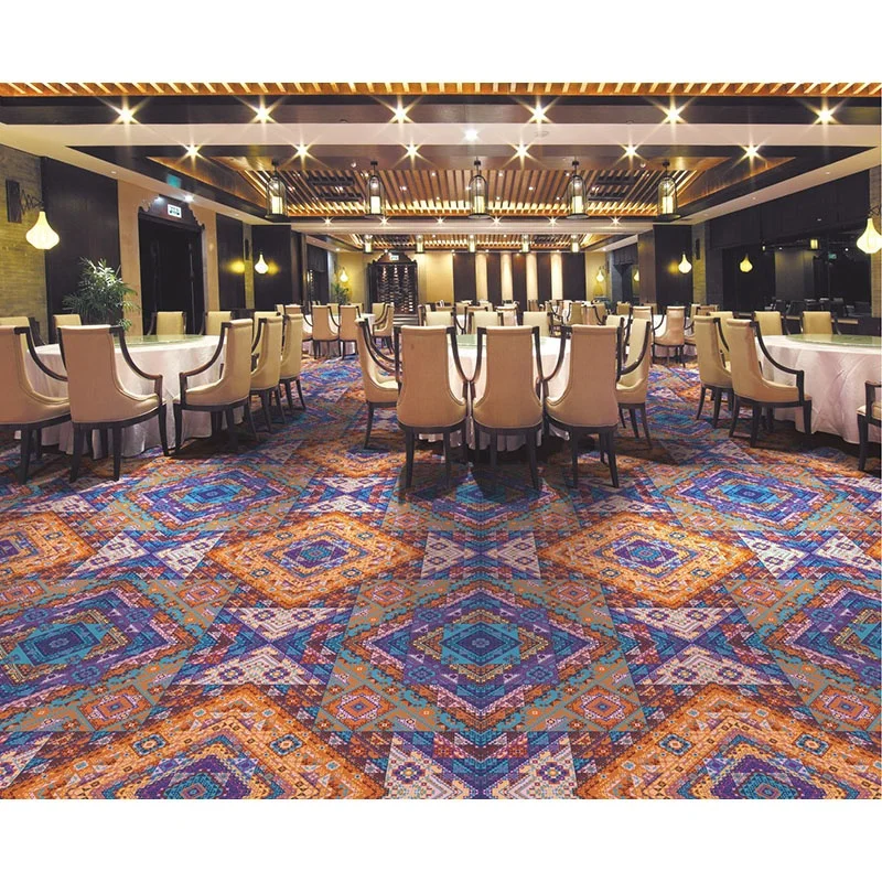 Haima Carpet Modern Design Luxury 5 Star Hotel Lobby Wall to Wall Carpet High Definition Chromojet Print Carpet