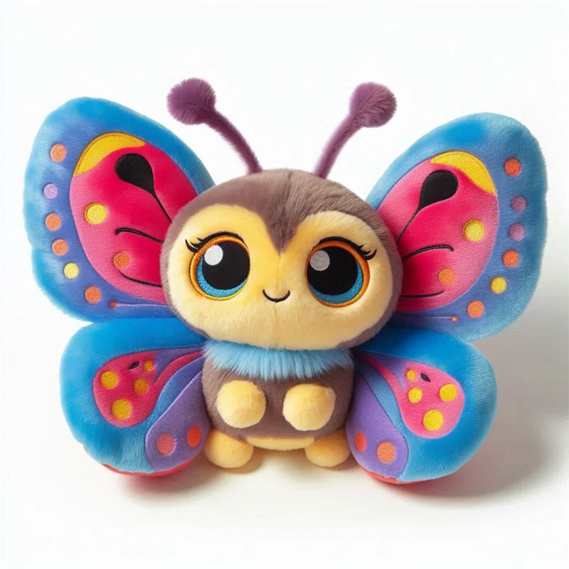 Cartoon Stuffed Butterfly Animal Toy Wholesale Custom Cute Soft Insect Stuffed Plush Butterfly Toy