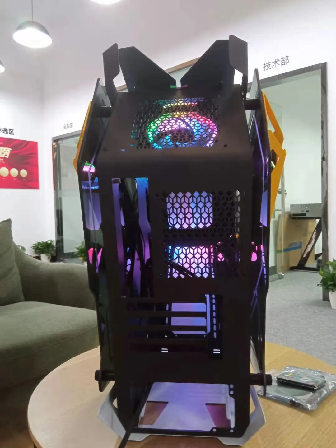  2021 г. высококачественный игровой корпус Micro ATX компьютерный со светодиодной подсветкой для ПК