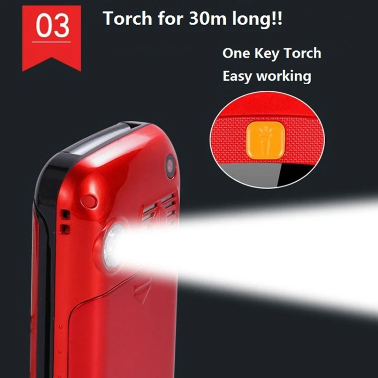 Mafam F899 Flip Phone 2.4 inch, 32MB+32MB, Support Dual SIM 2800mAh Battery