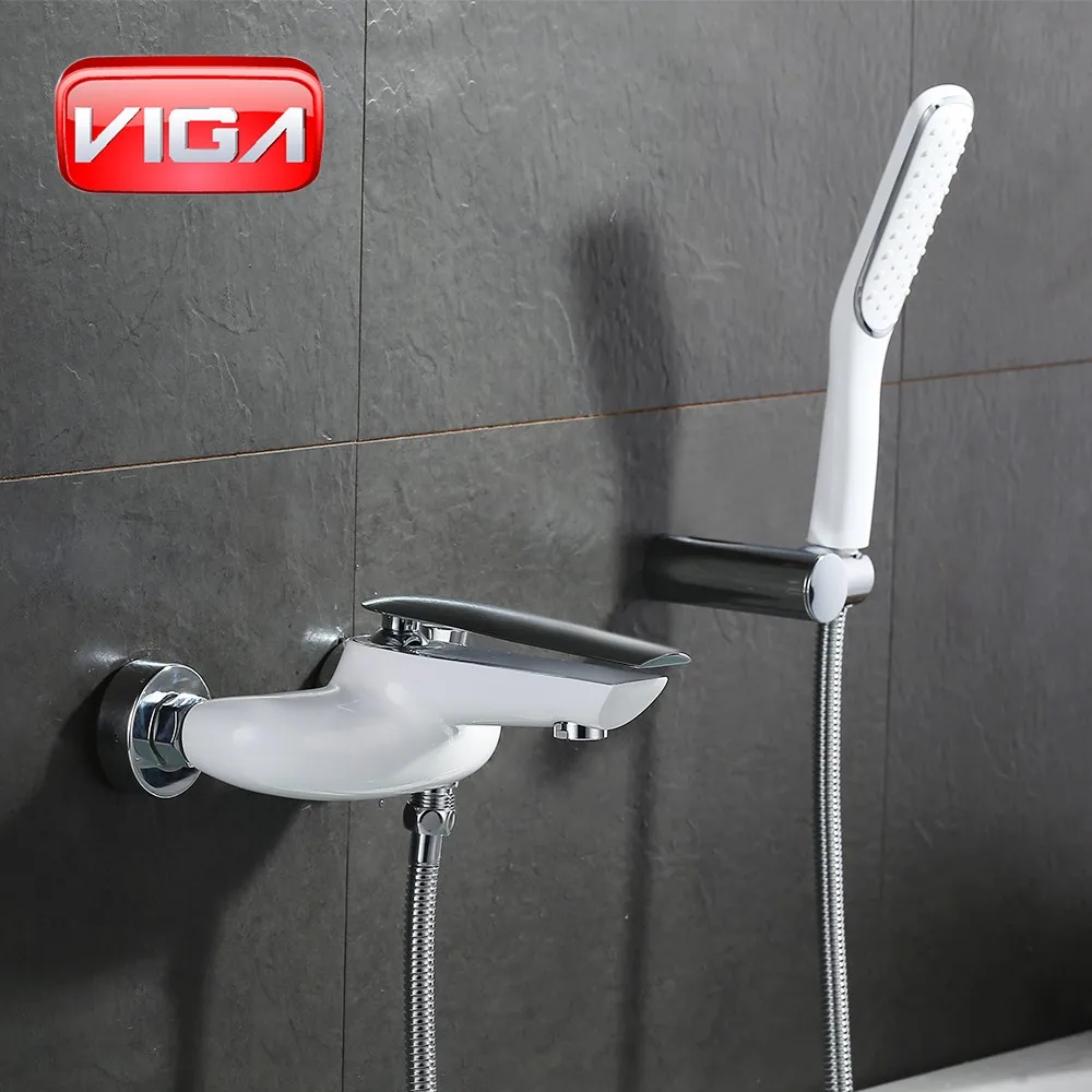 Bathroom Bath Faucet Chrome Bathroom Bath Tap With Hand Shower Floor Stand Bath Mixers