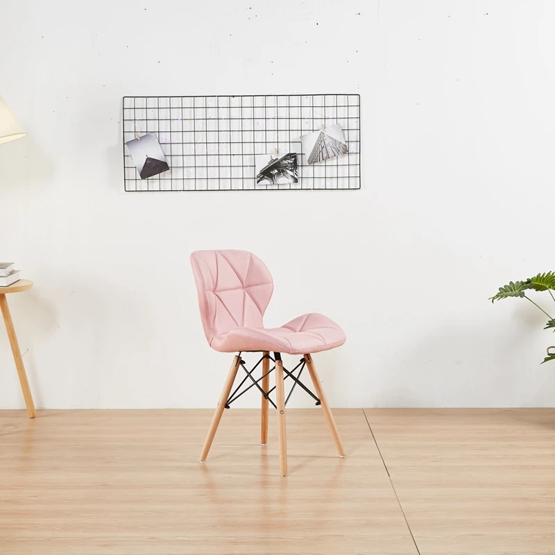 
good quality cheap outdoor Cloth butterfly plastic pu leather dining chair for dinning room furniture 