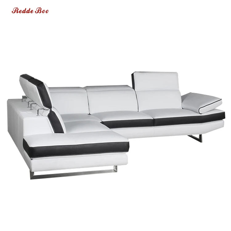 
Modern design leather corner sofa back adjustable home furniture sofa 1980 