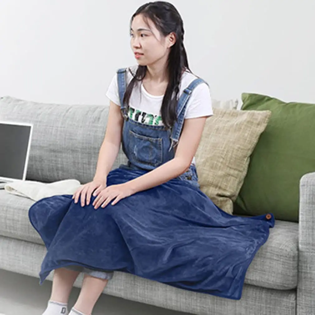 Heating Shawl Electric Usb Heated Throw Blanket Wrap Winter Warming Heated Flannel Shawl