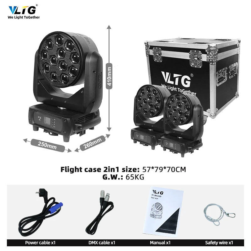 Night Club Lights Disco Move Head Stage Lights Zoom RGBW Led Moving Head Dmx 512 Control For Dj Night Club Wedding Mini Theatre
