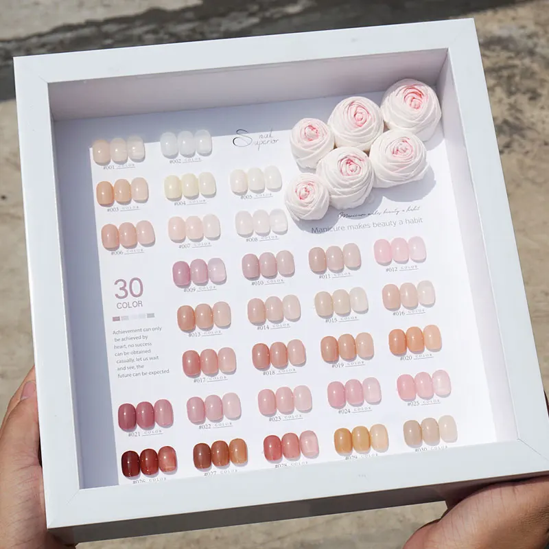 UV Gel Nail Polish Oil Grease Series New Nail Art 30 Colors 1 Se 2024 Hot Selling Pink Eco-friendly Gel Nail Polish