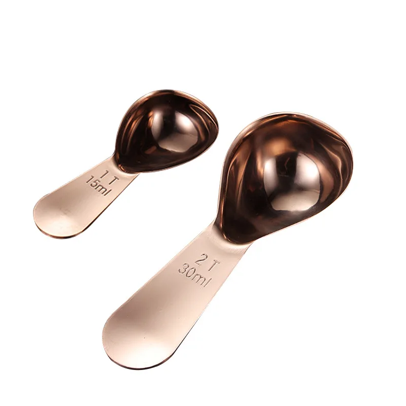 Stainless steel with scale measuring spoon milk powder spoon seasoning measuring spoon set