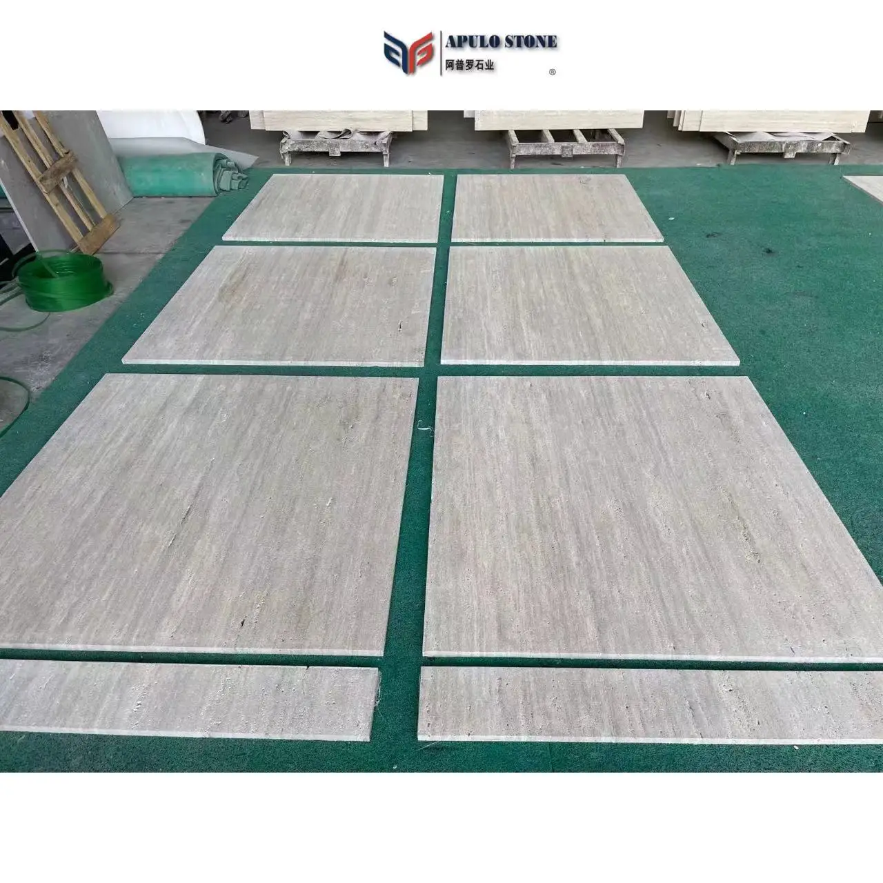 Factory Direct Apulostone Large Stock Travertine Slab White Travertine Stone For Outdoor Wall Cladding Italy travertine