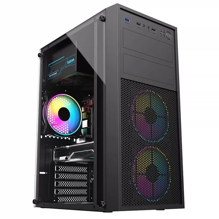 Pc cabinet gaming ATX full tower gamer desktop computer case MINI PC system with RGB fan gaming computer cases