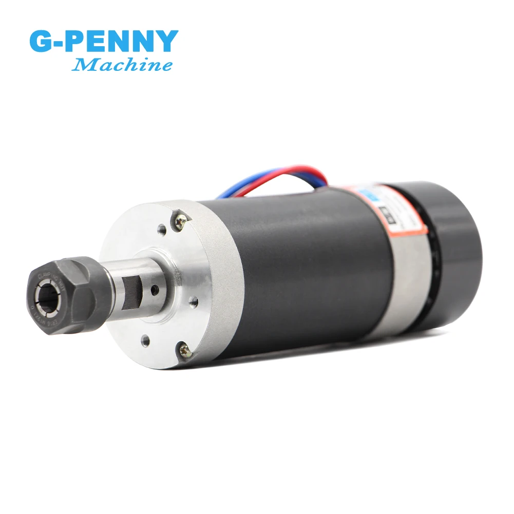 CNC DC motor 500w ER11 55mm Air Cooled Spindle motor brushless without Hall no brush for CNC Router Engraving drilling