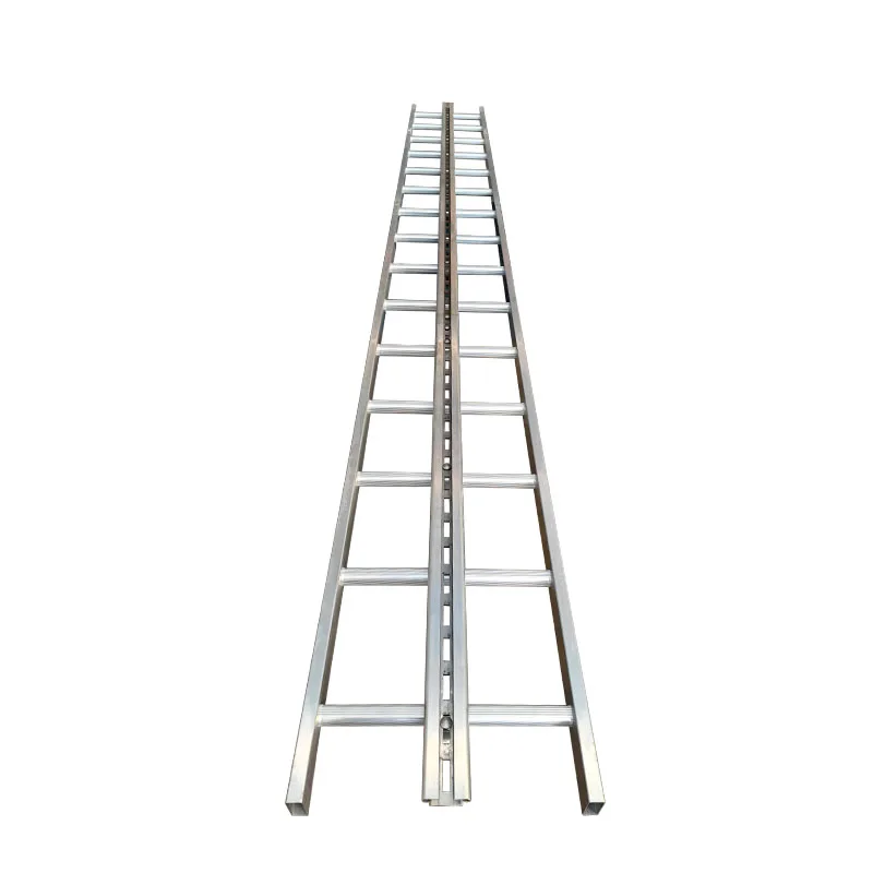 High Quality Industrial Adjustable Step Metal Portable 3 Meter Aluminum Ladder