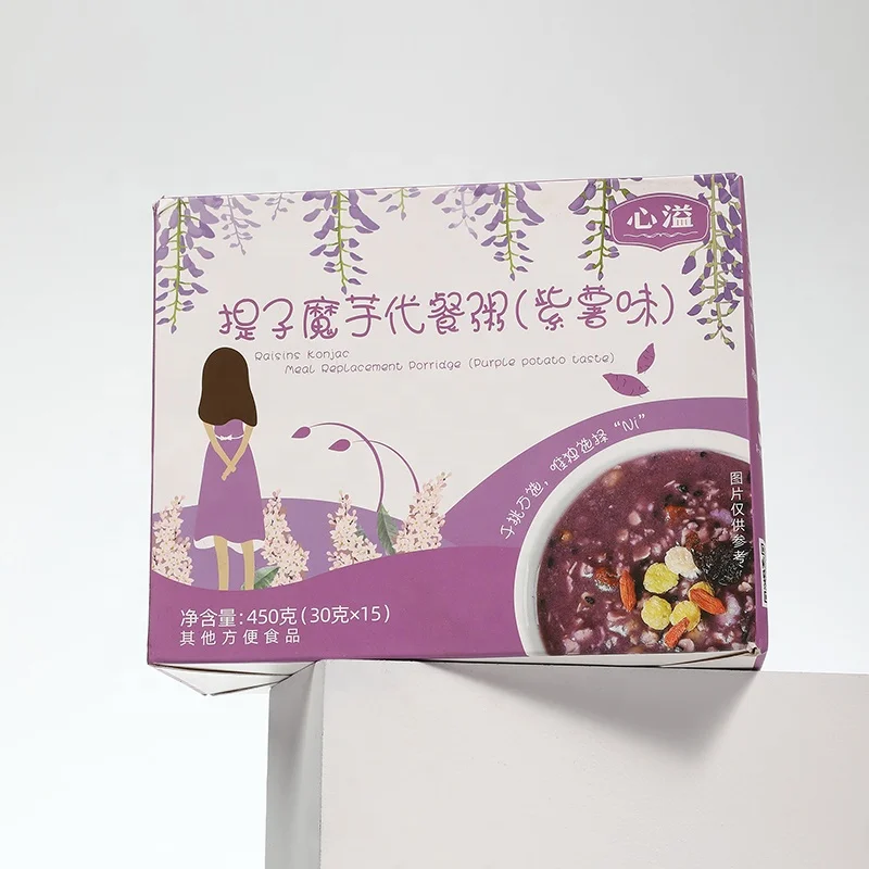 Brand New Product dried fruit and konjac replacement Congee(purple sweet potato) With factory Outlet