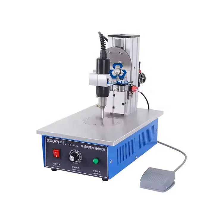 High Efficiency Semi-automatic Ultrasonic Disposable Ear Loop Point Welding Equipment