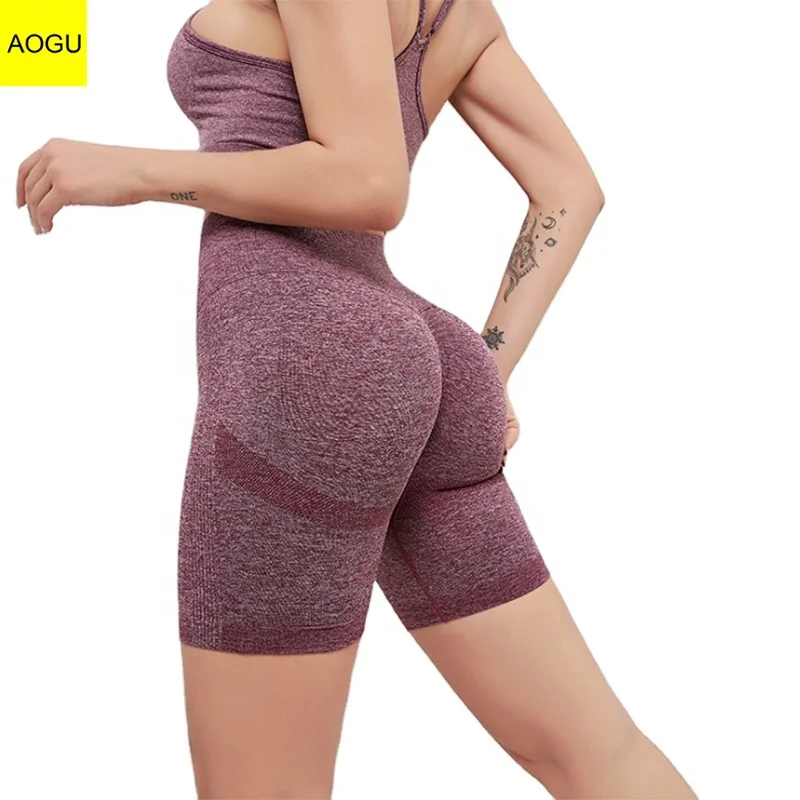 AOGU спортивная одежда индивидуальные строгие шорты для йоги бесшовные