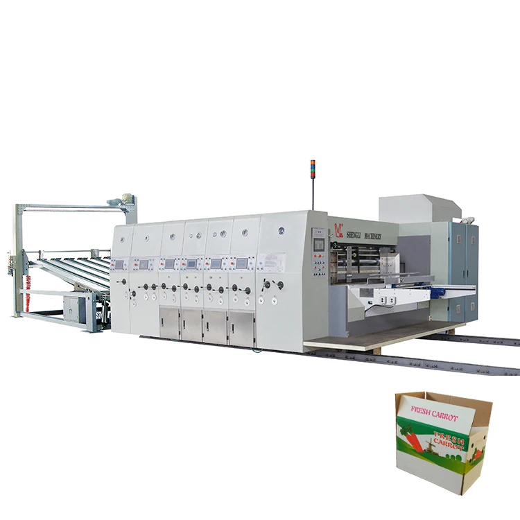 High accuracy full automatic paper carton box cutting and printing machine