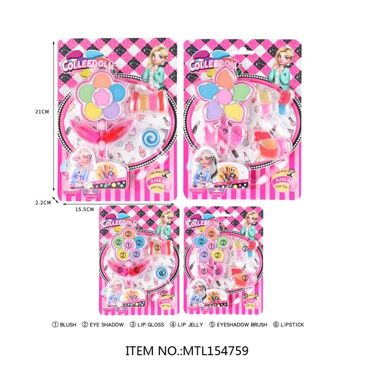  Wholesale GCC Non-toxic Makeup Set for Kid Cheap Make Up set toys DIY Cosmetic Toy