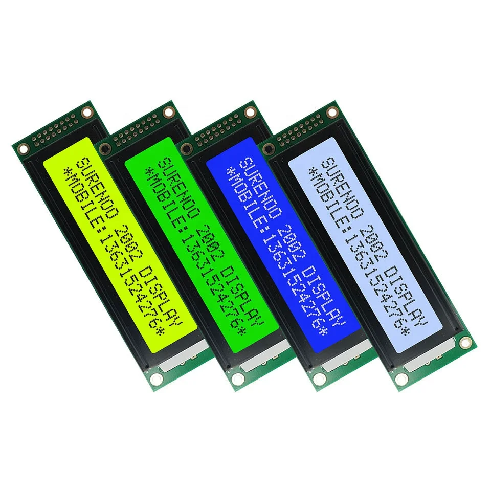 116*37MM 202 2002 20X2 Character LCD Module Display Screen Panel LCM with LED Backlight English Japanese Russian European