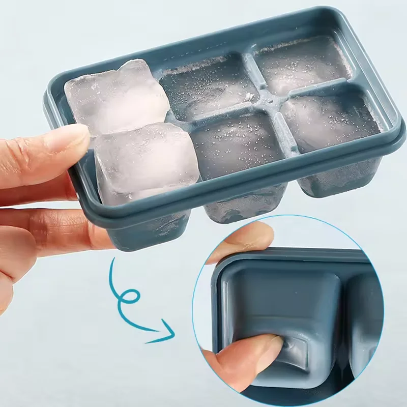 Latest design frozen ice cube ice box, large capacity ice cell mold