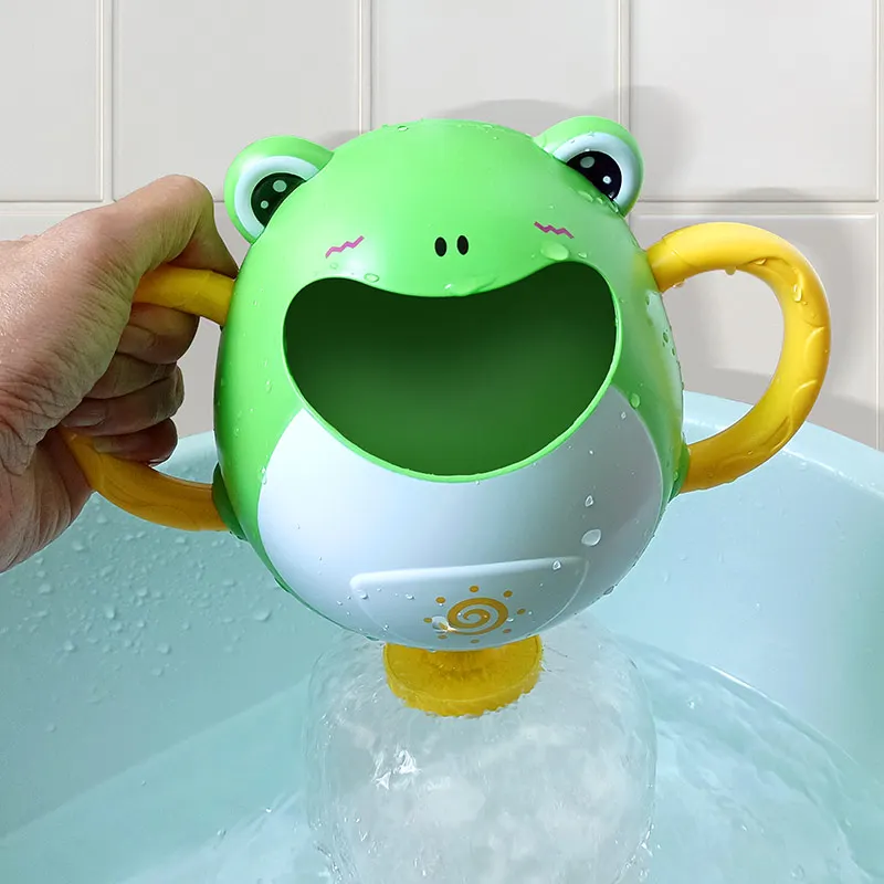 Cute frog toy bathtub shower water squirt toys baby spray sprinkler toy for Infant
