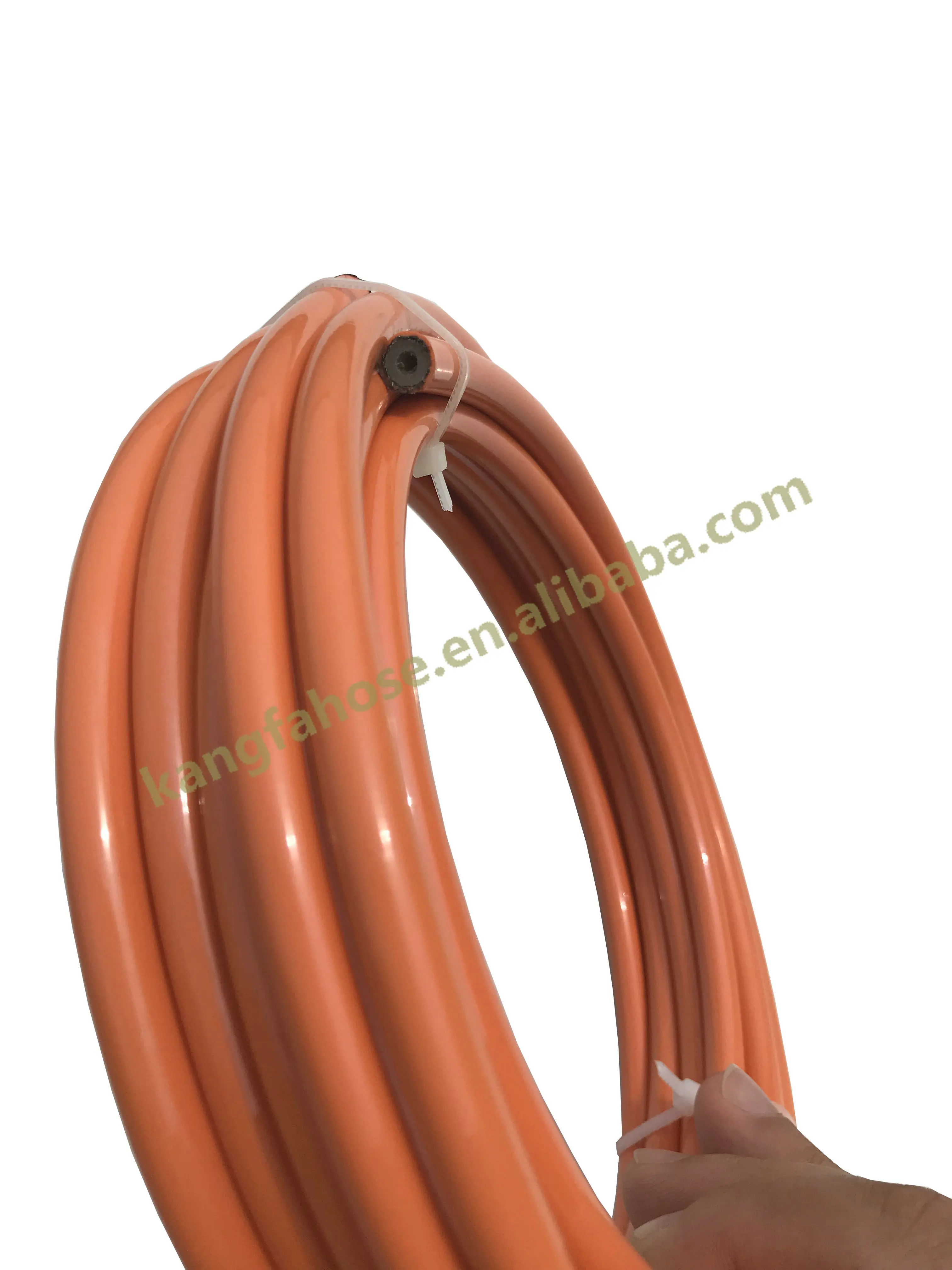 AN3 3AN Stainless steel braided PU/PVC coated nylon hydraulic brake oil fuel line hose