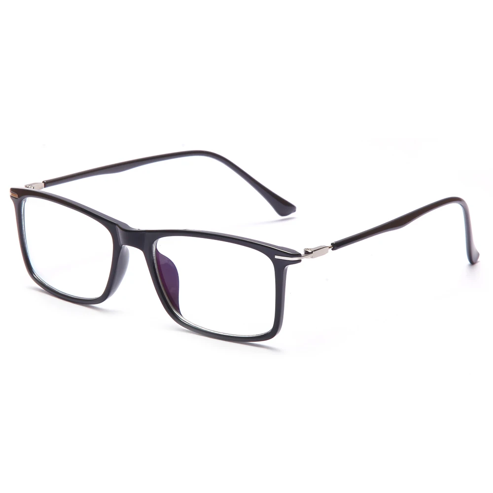 В наличии Мужская квадратная оправа TR90 для оптических очков с защитой от синего света