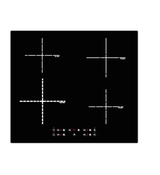 Kitchen Induction Cooker Drop-in with 4 Induction Heating Zones Digital Built-in Induction Cooktop 4 Burner